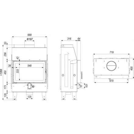 Каминная топка IMPULS SM в Мозыре