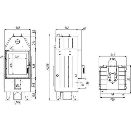 Каминная топка DEFRO HOME INTRA XSM в Мозыре