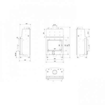 Каминная топка Kratki MBM/PW/10/W в Мозыре
