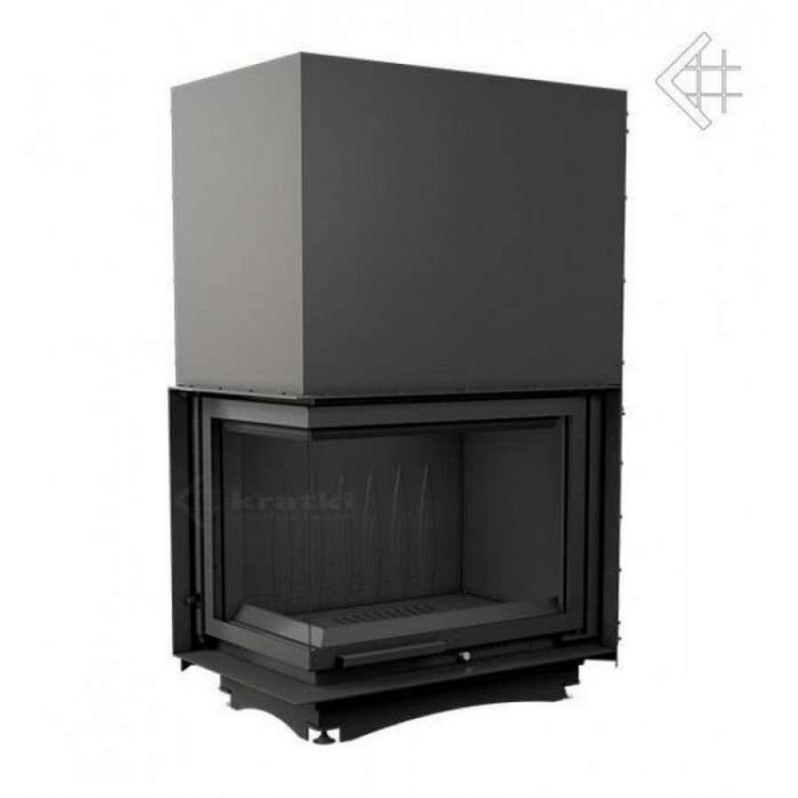 Каминная топка Kratki Amelia/L/BS/G (угловое стекло слева, гильотина) Амазонка бай фото в Мозыре