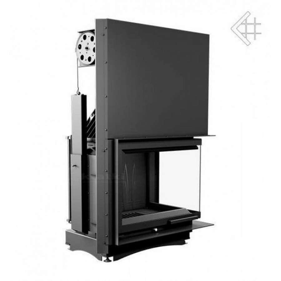 Каминная топка Kratki Amelia/P/BS/G (угловое стекло справа, гильотина) Амазонка бай фото в Мозыре