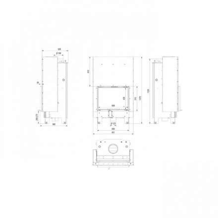 Каминная топка Kratki MBZ/PW/13/G/W в Мозыре