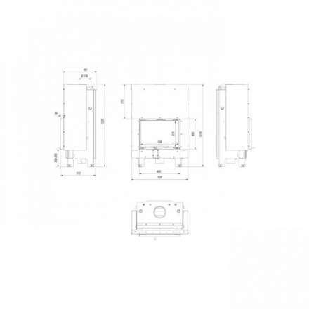 Каминная топка Kratki MBM/PW/10/W/G в Мозыре
