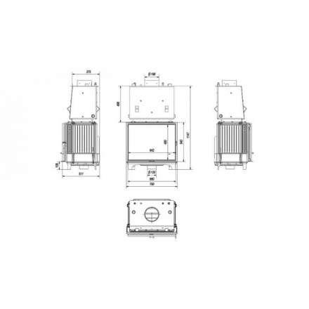 Каминная топка Kratki FRANEK/PW/12/W в Мозыре