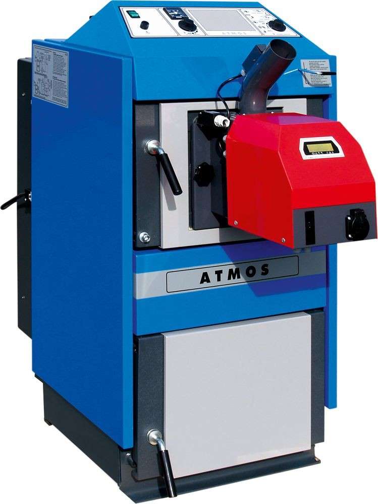 Твердотопливный котёл Atmos DC 18 S с горелкой и бункером Амазонка бай фото в Мозыре