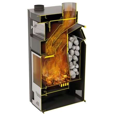 Стальной камин Теплодар Сиеста 20 фото в Мозыре