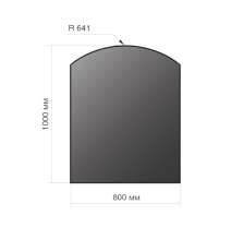 Лист напольный Везувий, 2мм, черный 1000*800*2 R641 в Мозыре