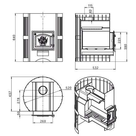 Печь для бани Везувий Скиф Стандарт 16 (ДТ-3) б/в 2022 в Мозыре