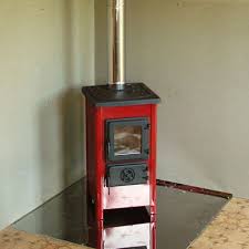 Купить Печь-камин MBS Hit красный сталь в Мозыре Амазонка бай фото в Мозыре