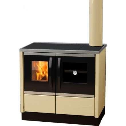 Плита на дровах MBS Thermo Rocky (с водяным контуром) кремовая фото в Мозыре