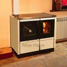 Купить Печь-камин MBS Thermo Rocky (с водяным контуром) кремовая в Мозыре Амазонка бай фото в Мозыре