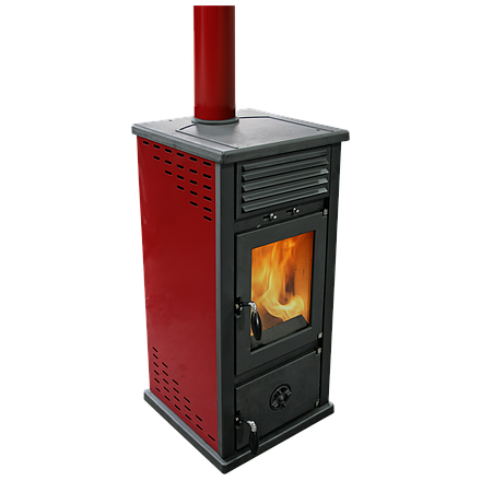 Печь-камин MBS Vesta Plus красная Амазонка бай фото в Мозыре
