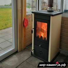 Печь-камин MBS Vesta Eco кремовая в Мозыре