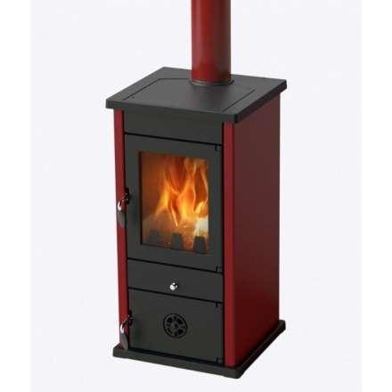 Печь-камин MBS Vesta Eco бордовая фото в Мозыре