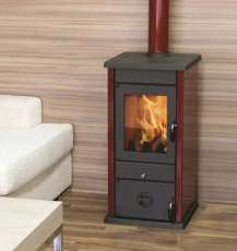 Купить Печь-камин MBS Vesta Eco бордовая в Мозыре в Мозыре