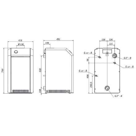 Газовый котел Лемакс Премиум 16 в Мозыре