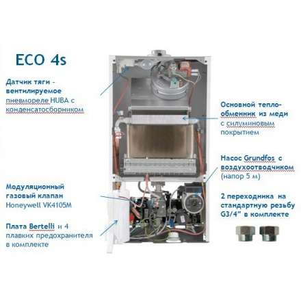 Газовый котел Baxi ECO 4S 10F в Мозыре