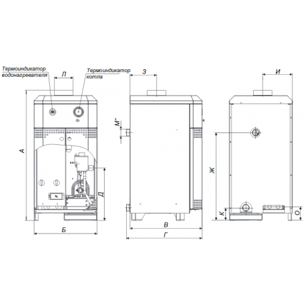 Газовый котел Житомир-10 КС-Г-007 СН (в комплекте) в Мозыре