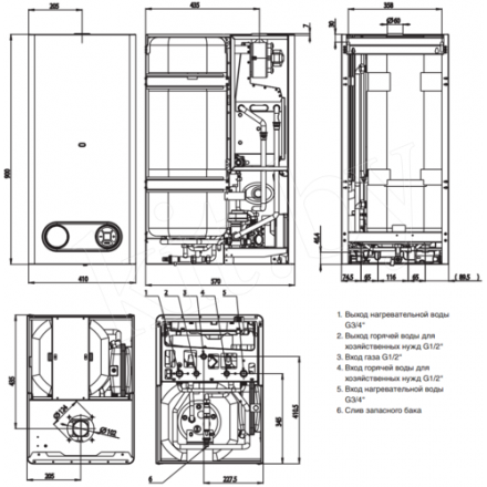 Газовый котел Protherm Тигр 24 KTZ в Мозыре